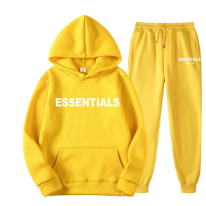 Fear Of God Essential Unisex Tracksuit - Yellow